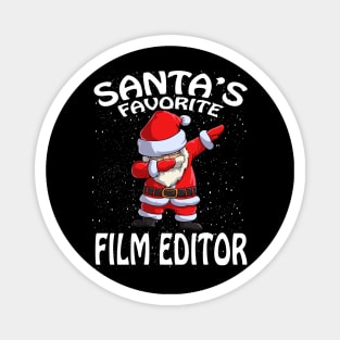 Santas Favorite Film Editor Christmas Magnet